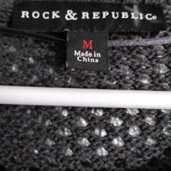 Olive Green Rock & Republic Sweater With Studded Detail   Size M - Picture 3 of 3